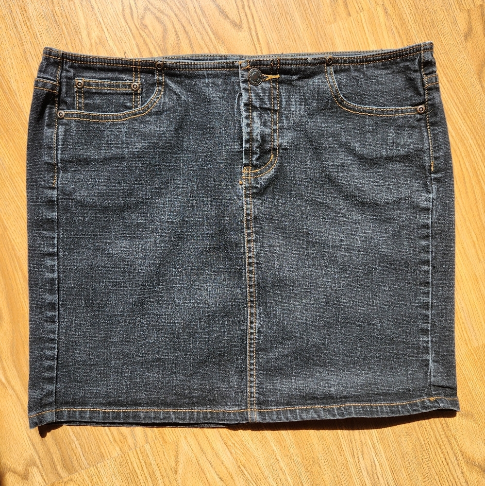 Mossimo Dark Denim Mini Skirt